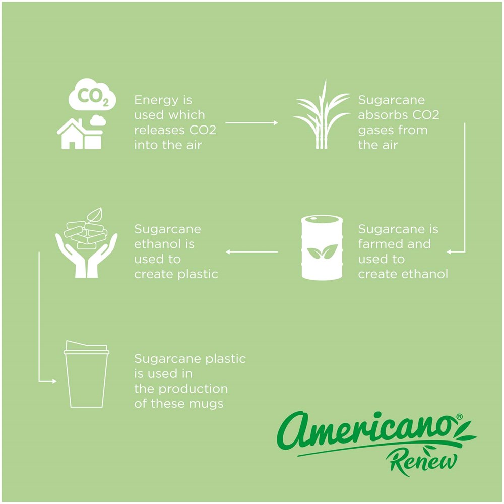 Gobelet Americano® Switch Renew de 300 ml avec couvercle Vert d'eau