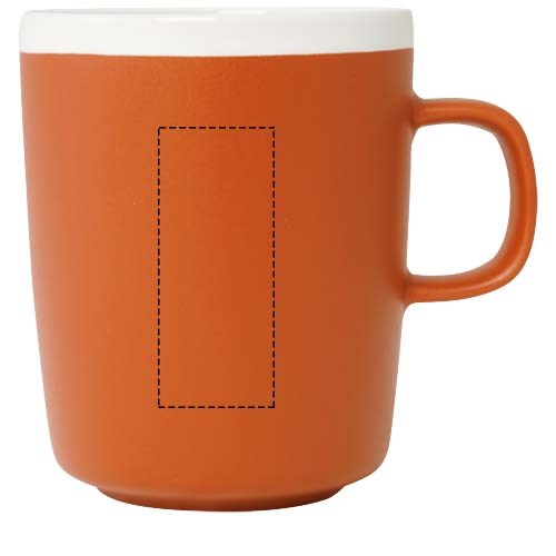 Tasse en céramique Lilio de 310 ml orange