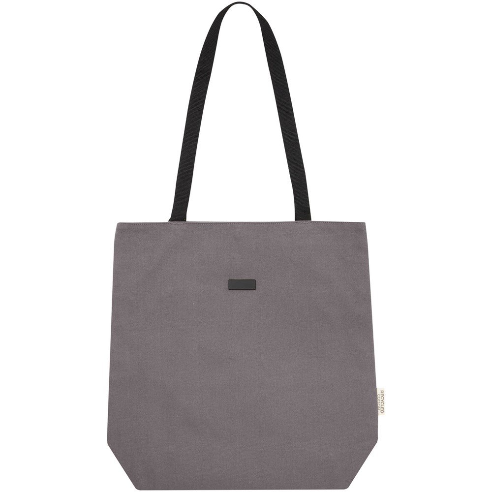 Joey vielseitige Tragetasche aus GRS recyceltem Canvas 14 L grau