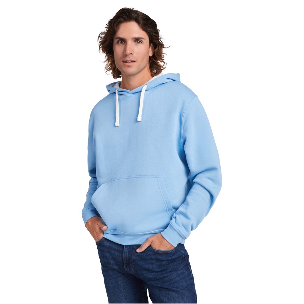 Kapuzenpullover mit Ihrem Logo – ideal als Werbegeschenk für kalte Tage. Erhältlich in verschiedenen Grössen und Farben. schwarz