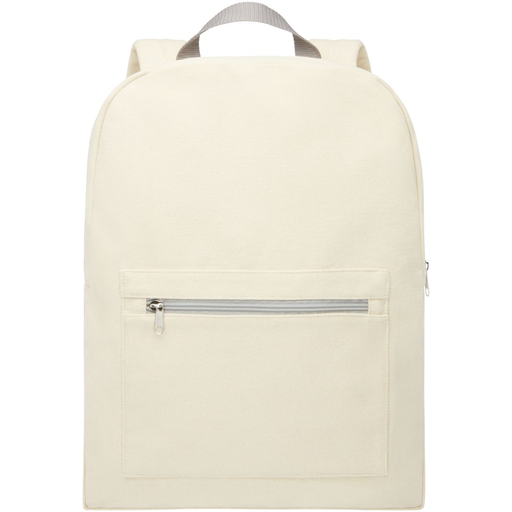 Sac à dos Pheebs en coton recyclé 450 g/m² et polyester 10L Naturel