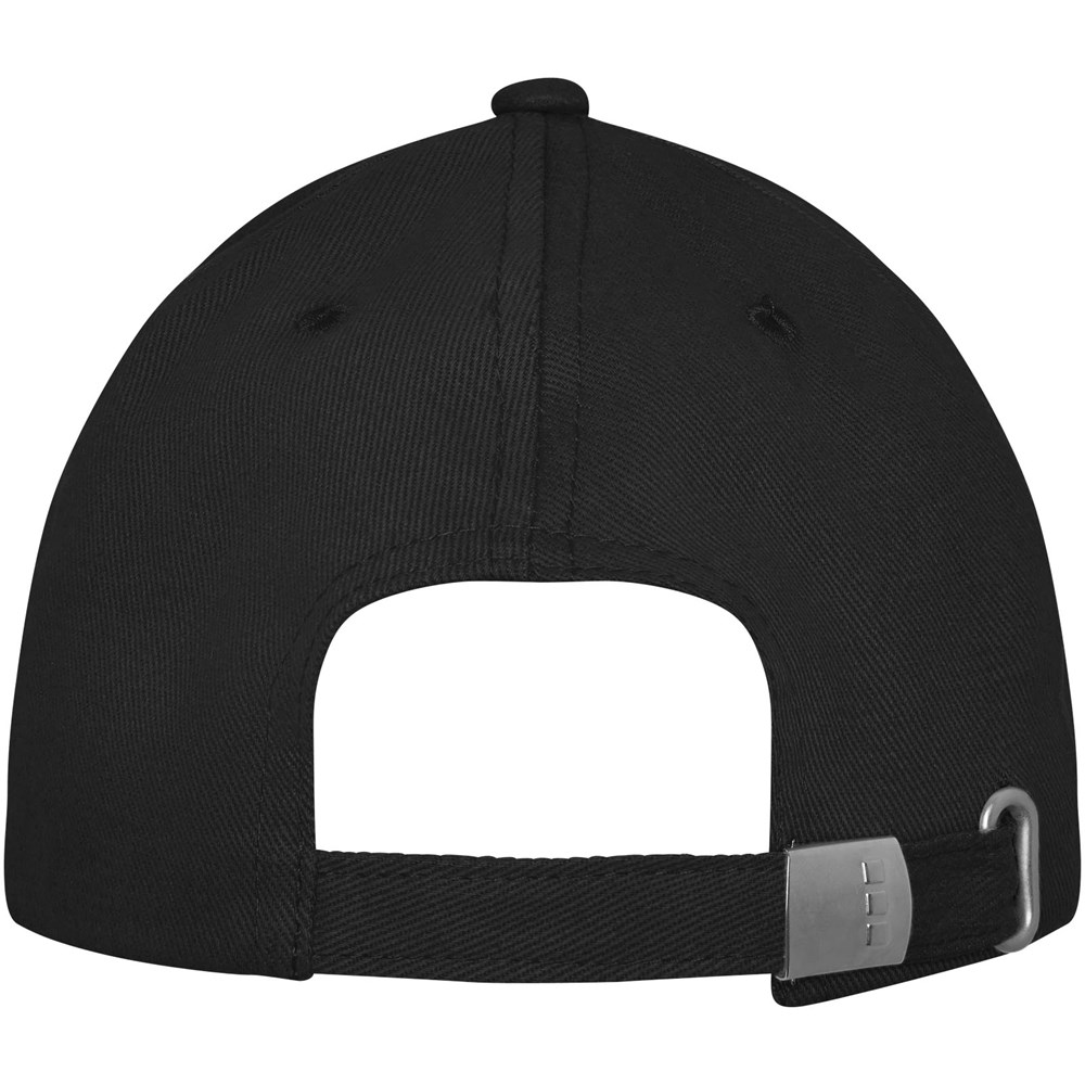 Casquette Davis 6 panneaux noir