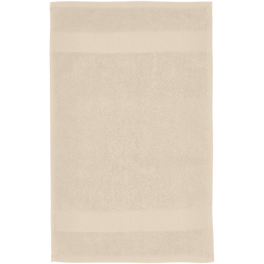 Serviette Sophia de 30 x 50 cm en coton de 450 g/m² Beige