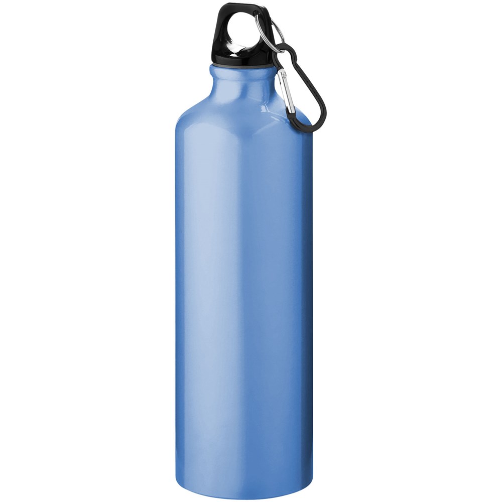 Oregon 770 ml Aluminium Trinkflasche mit Karabinerhaken hellblau