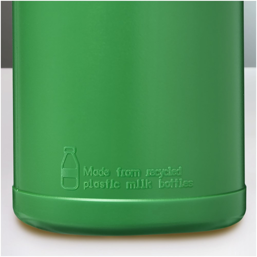 Bouteille de sport Baseline de 500 ml recyclée avec couvercle rabattable Vert, Vert