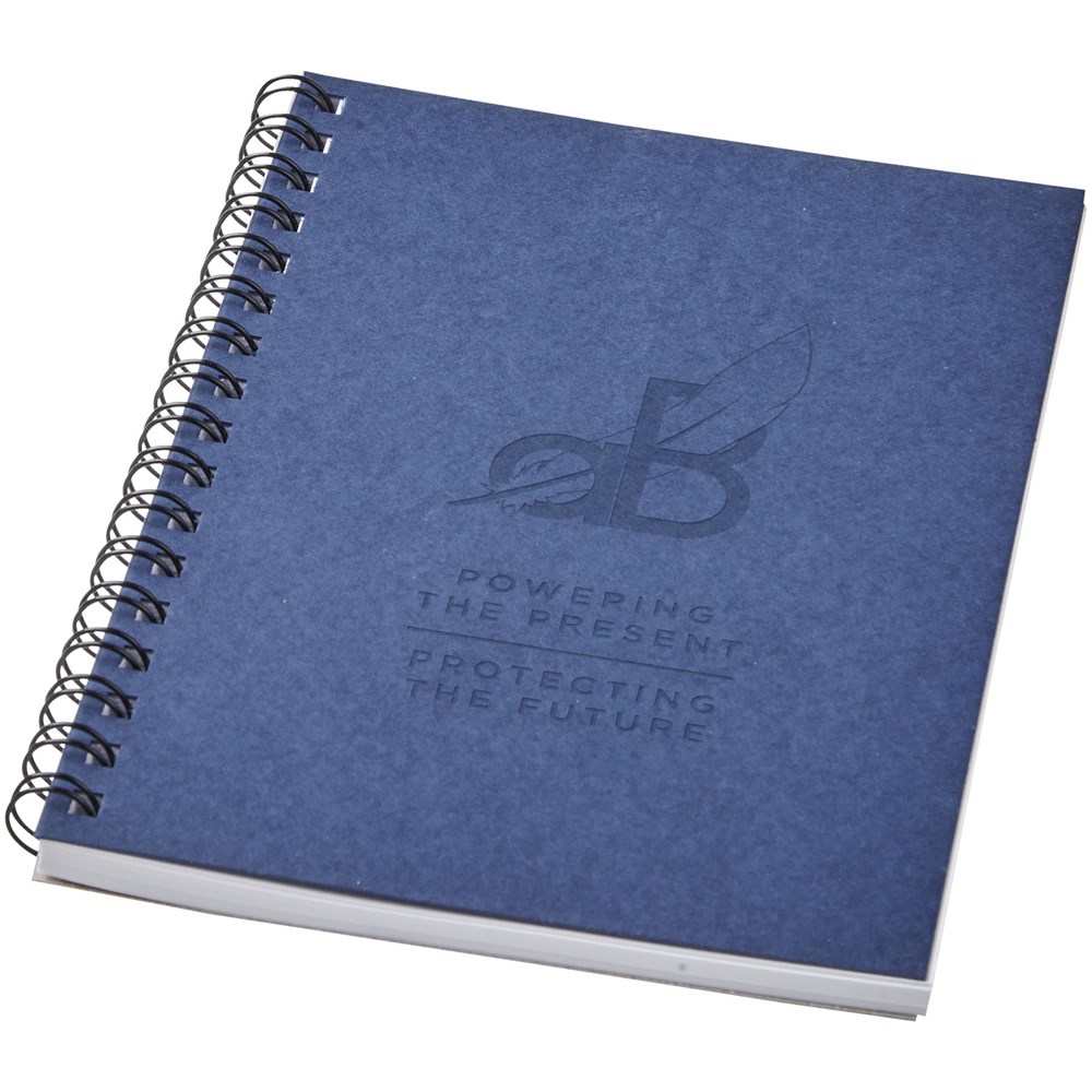 Carnet de notes à spirales Desk-Mate ® A6 coloré bleu foncé