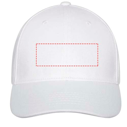 Casquette Davis 6 panneaux blanc