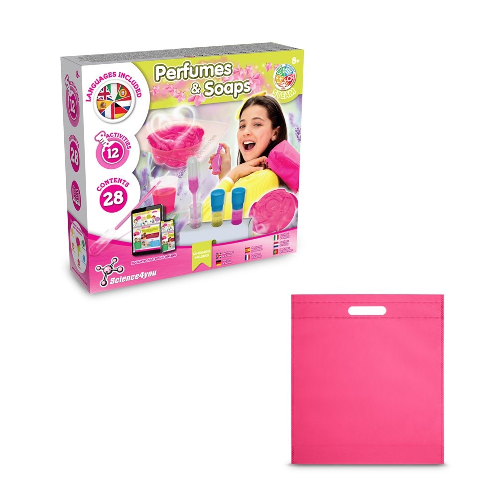 Perfume & Soap Factory Kit IV Jeu éducatif livré avec un sac cadeau en non-tissé (80 g/m²) rose