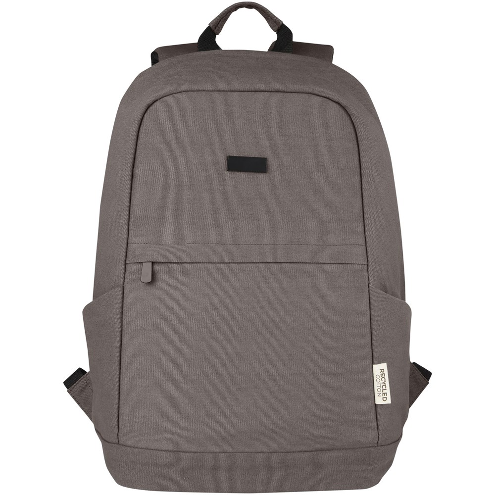 Joey 15,6 Zoll Anti-Diebstahl Laptop Rucksack 18 L aus GRS-recyceltem Canvas grau