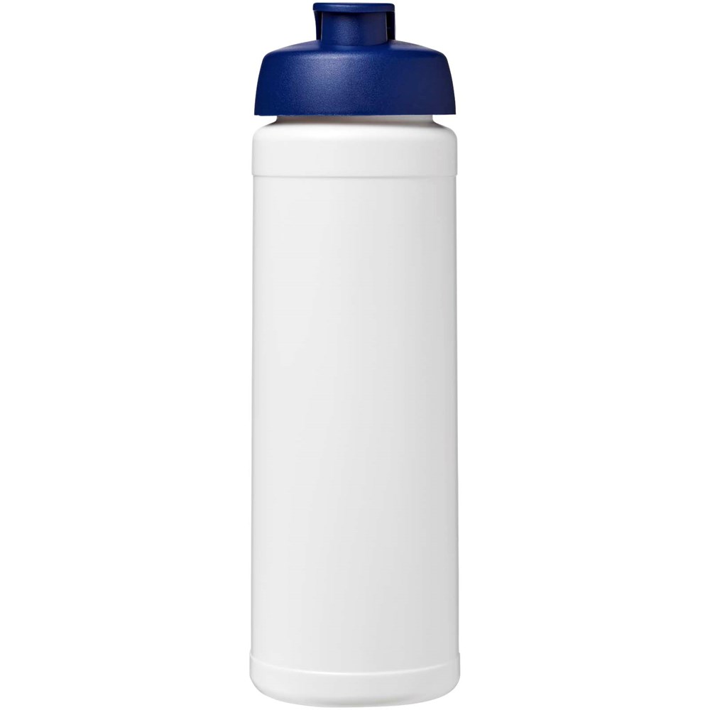 Bouteille de sport Baseline Rise de 750 ml recyclée avec couvercle rabattable Blanc, Bleu