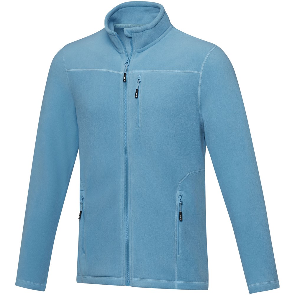 Veste Amber pour homme en polaire recyclée GRS entièrement zippée Bleu NXT