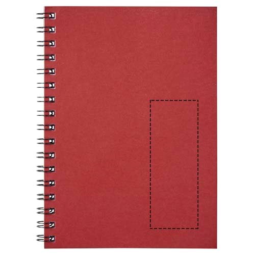 Carnet de notes à spirales Desk-Mate ® A6 coloré rouge