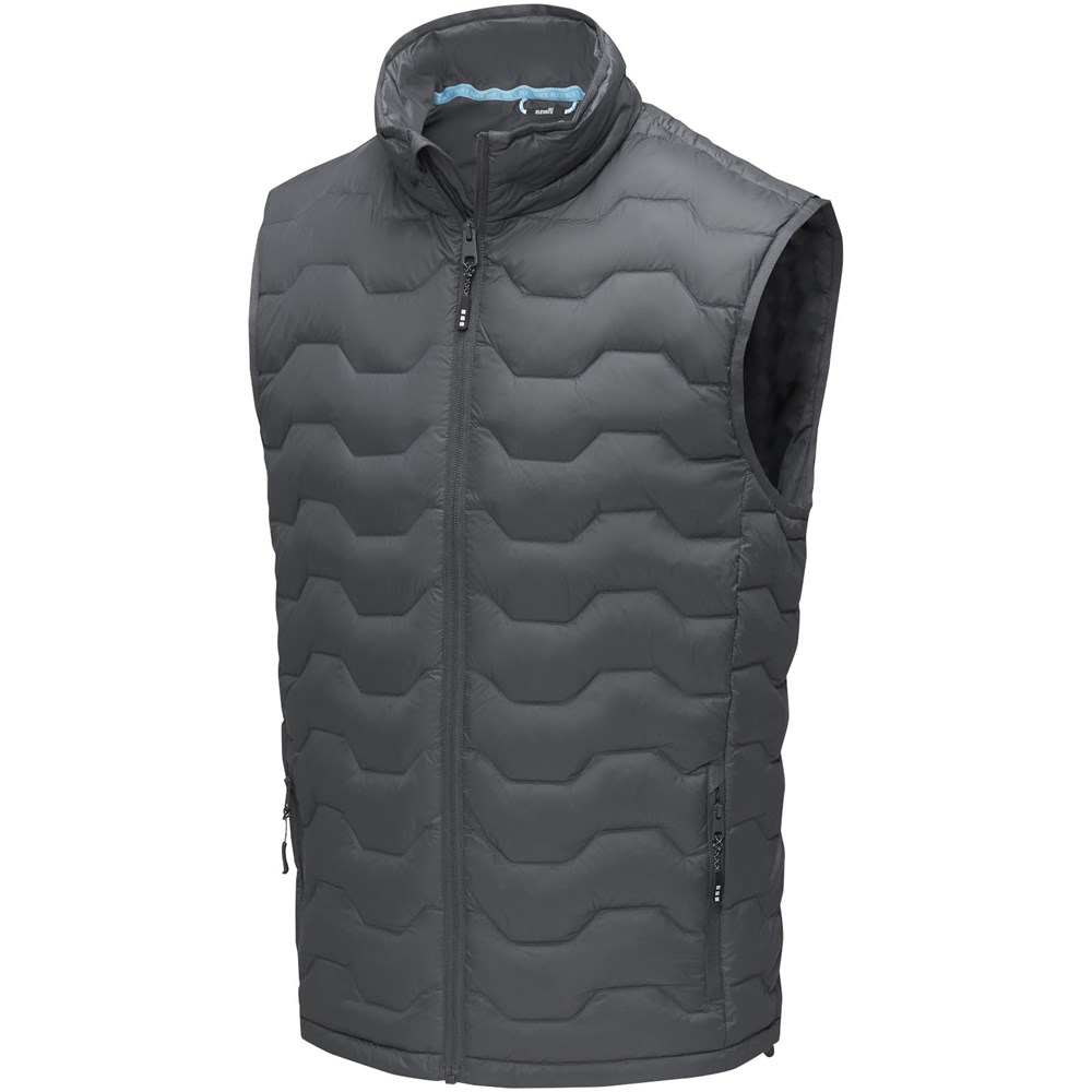 Bodywarmer duvet isotherme Epidote recyclé certifié GRS pour homme Gris storm