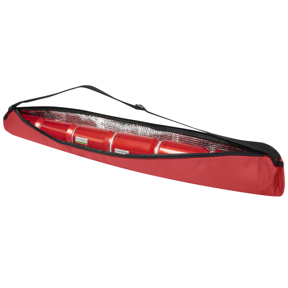 Sac en bandoulière isotherme Brisk pour 6 canettes 3L rouge