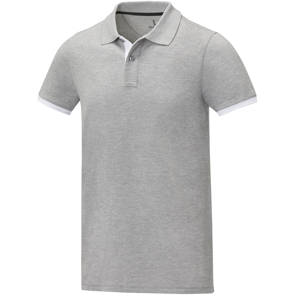 Polo Morgan manches courtes deux tons homme Gris