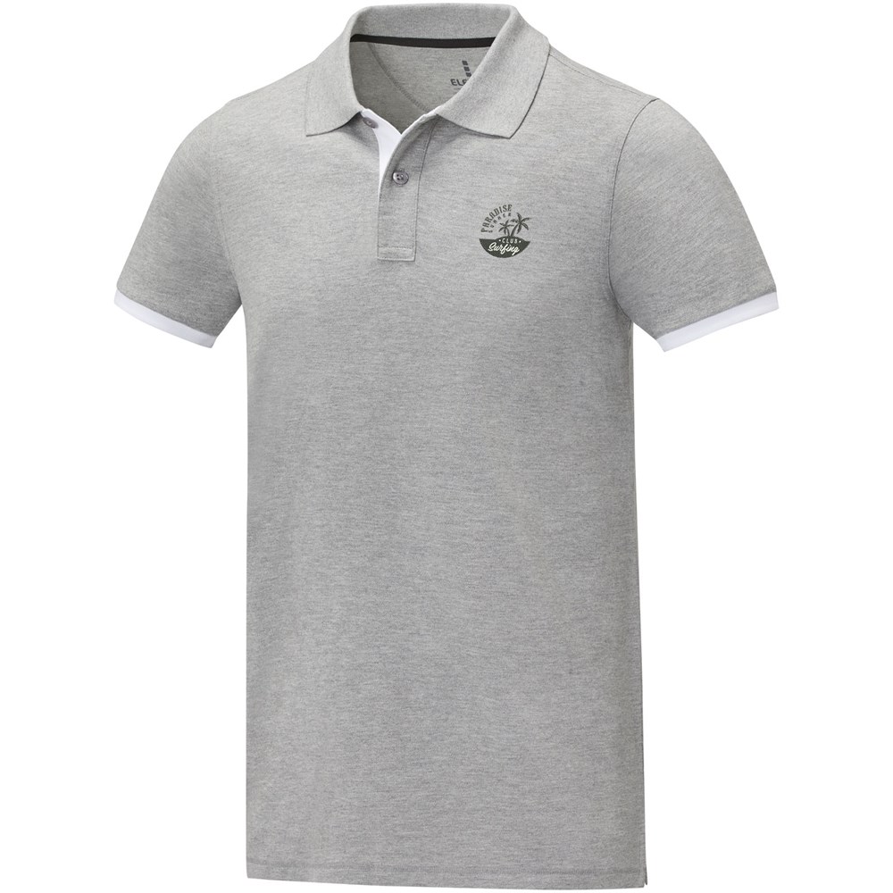 Polo Morgan manches courtes deux tons homme Gris