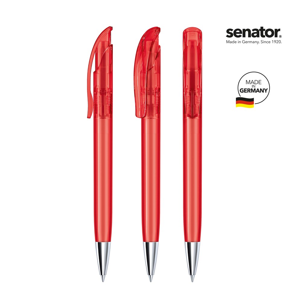 senator® Challenger Clear MT  Druckkugelschreiber rot 186