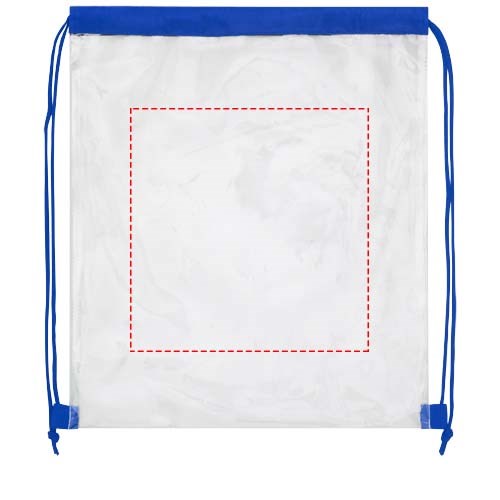 Lancaster Premium Turnbeutel 5L royalblau, transparent klar