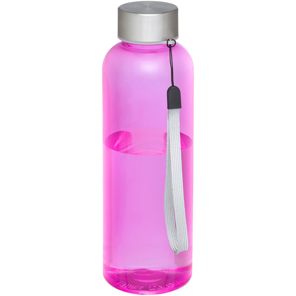 Trinkflasche Recycle pink transparent