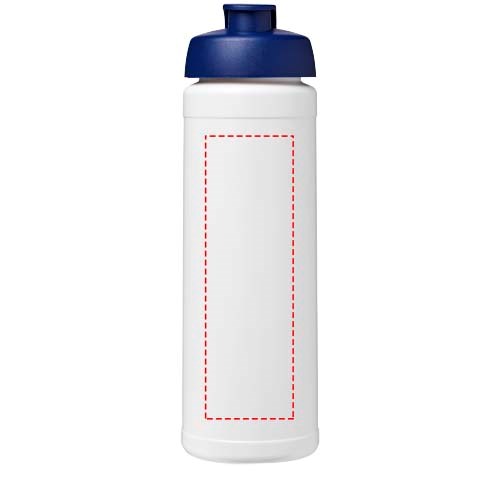 Bouteille de sport Baseline Rise de 750 ml recyclée avec couvercle rabattable Blanc, Bleu