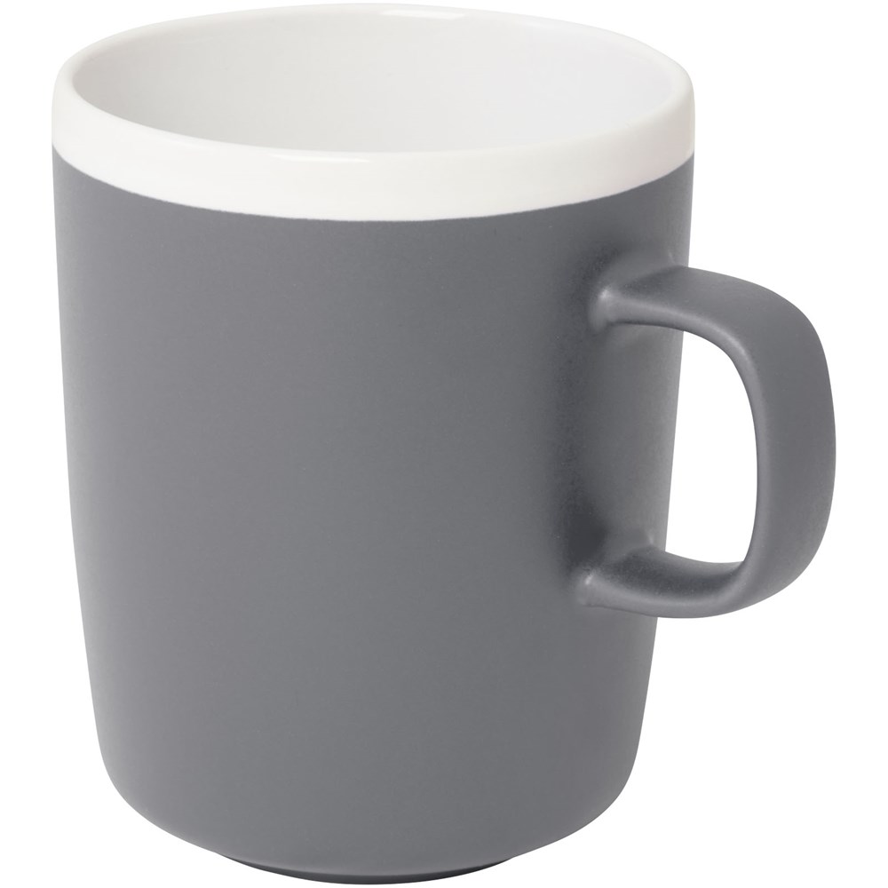 Tasse en céramique Lilio de 310 ml gris