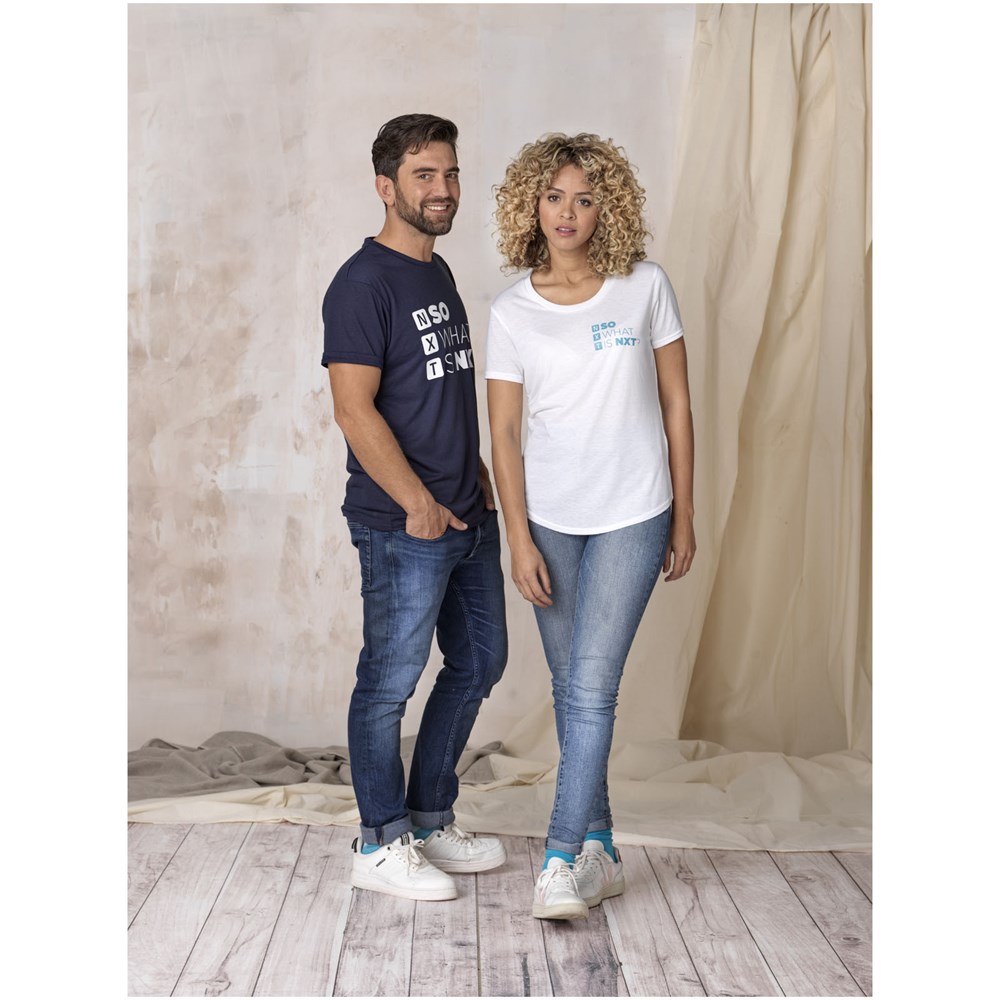 T-shirt recyclé manches courtes homme Jade Blanc