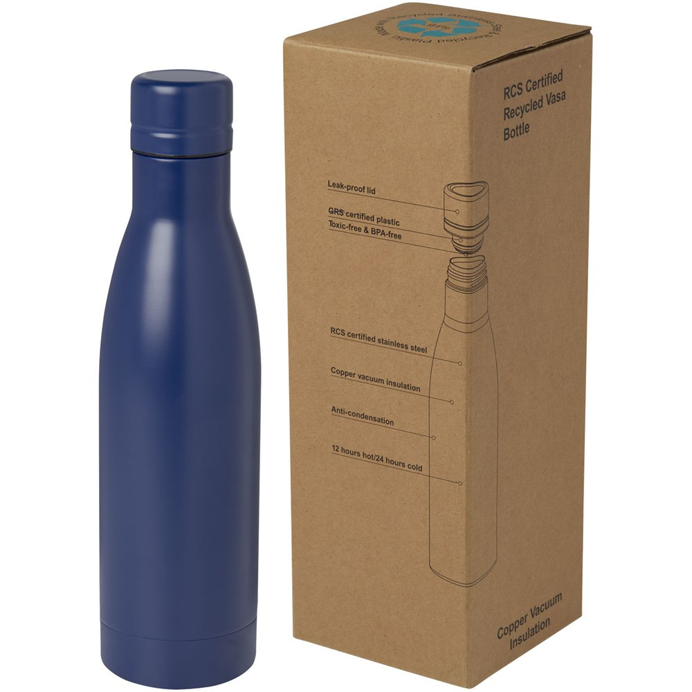 Vasa RCS-zertifizierte Kupfer-Vakuum Isolierflasche aus recyceltem Edelstahl, 500 ml