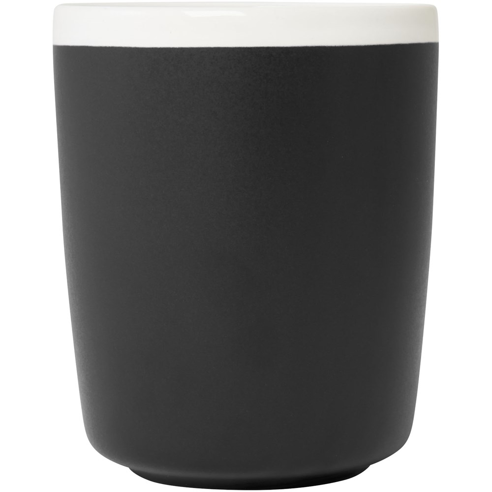 Tasse en céramique Lilio de 310 ml noir