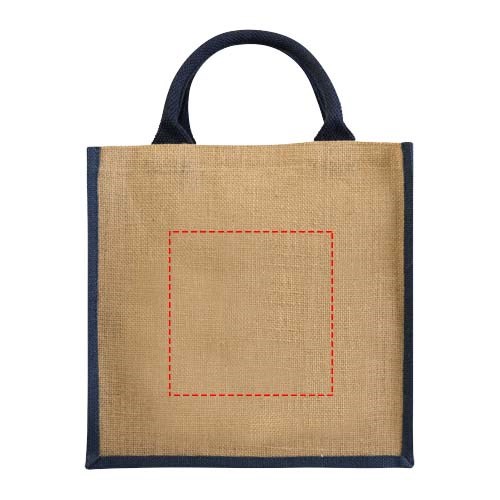 Chennai Jute Tragetasche 16L natur, navy