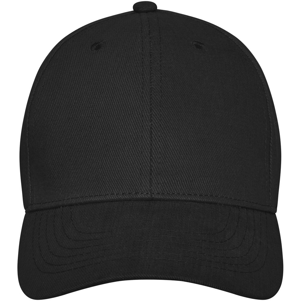 Casquette Davis 6 panneaux noir