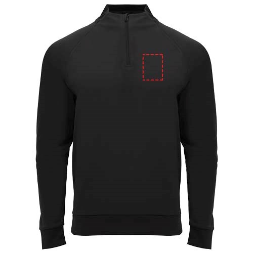 Epiro Half-Zip Sweatshirt Unisex schwarz