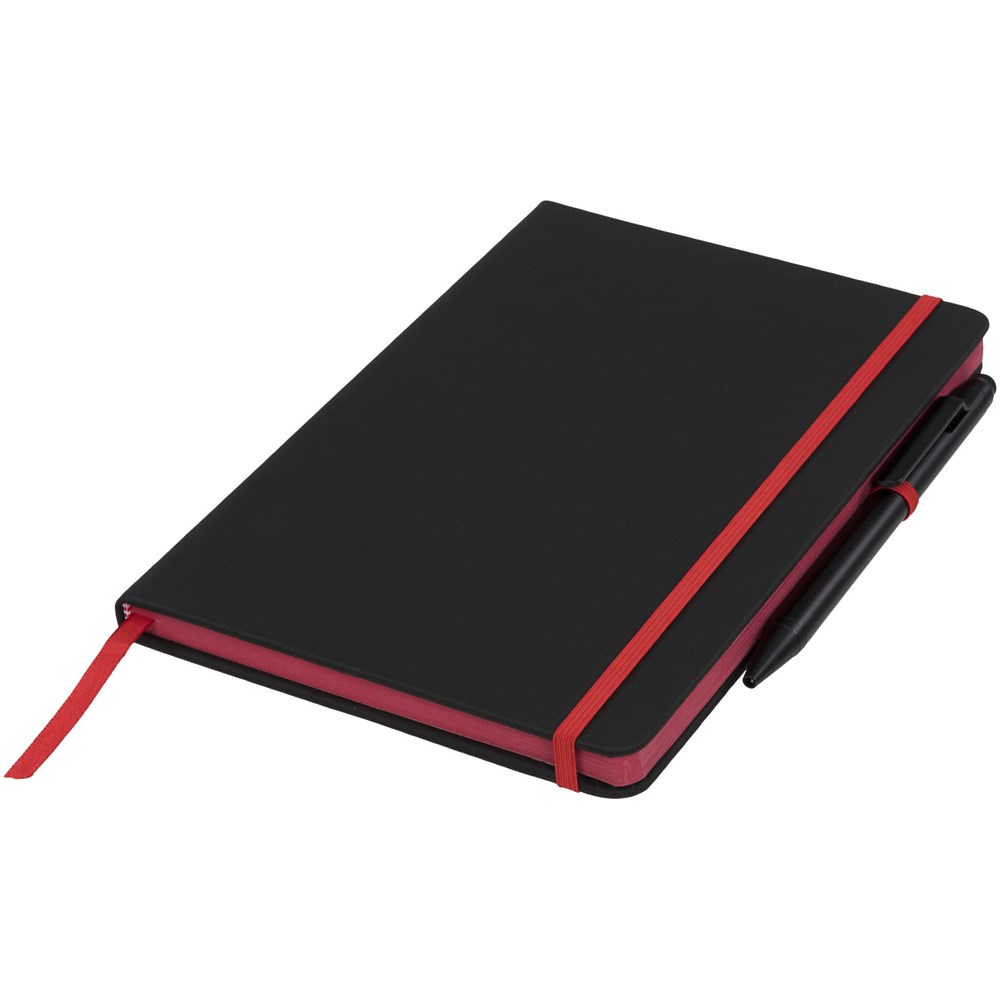 Carnet de notes M Noir Edge Noir, Rouge