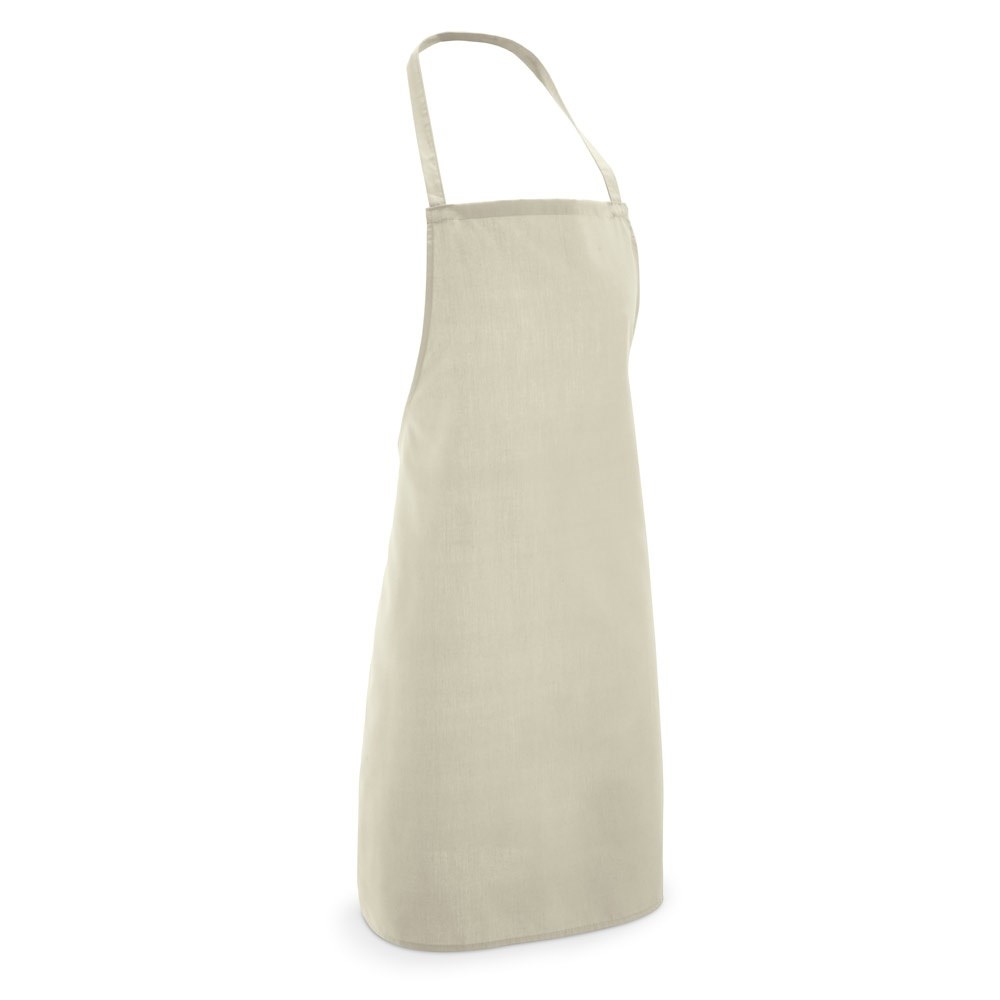 CURRY Tablier en coton et polyester (180 g/m²) Brun clair