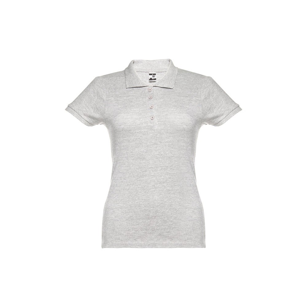 THC EVE Damen Poloshirt Weiss melliert