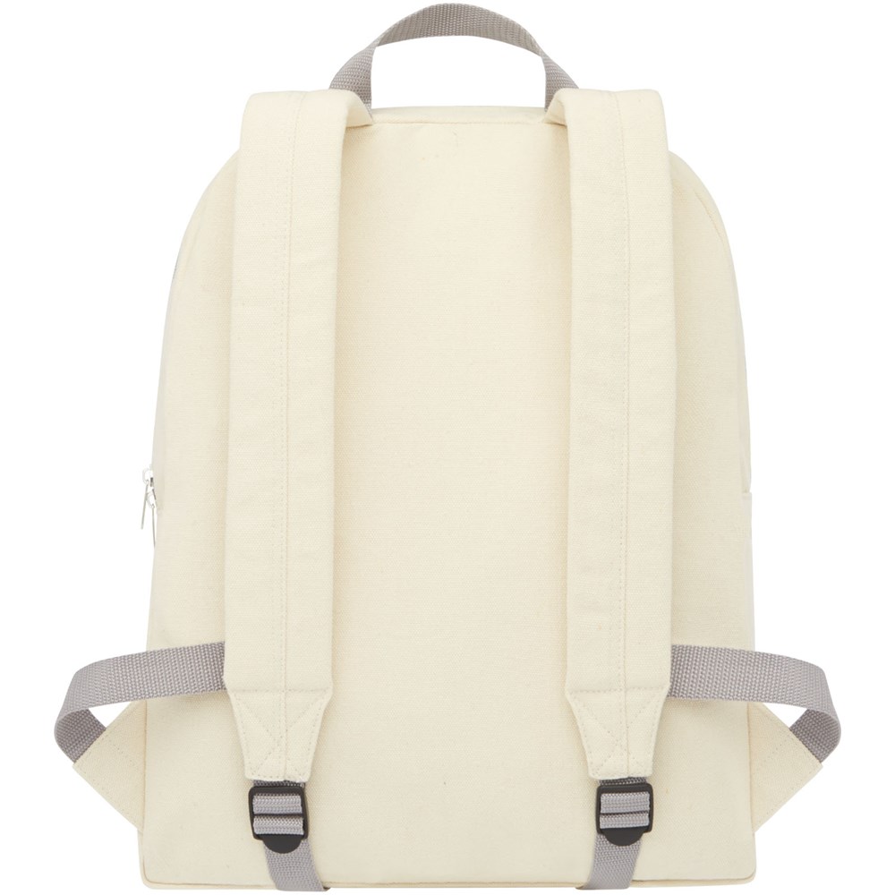 Sac à dos Pheebs en coton recyclé 450 g/m² et polyester 10L Naturel