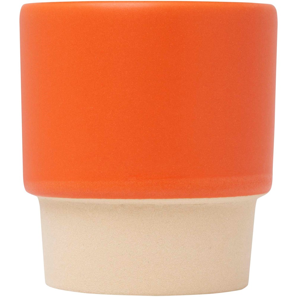 Tasse à espresso empilable Olympia de 130 ml avec fond en argile orange