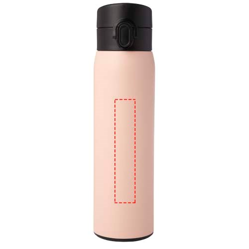 Fiole isotherme Sika de 450 ml en acier inoxydable recyclé certifié RCS Pale blush pink