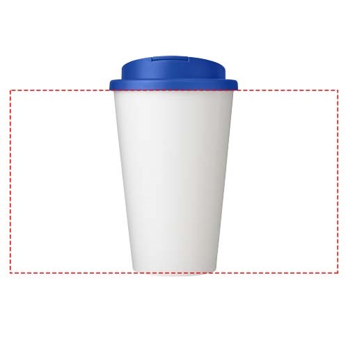 Gobelet avec isolation Brite-Americano® Eco de 350 ml et anti-déversement Bleu minéral