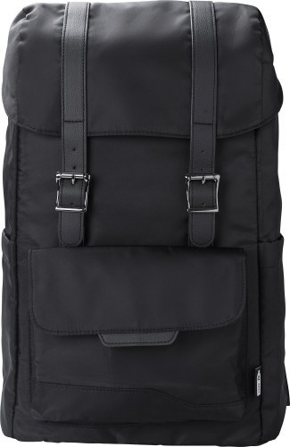 rPET (290T) Polyester Twill Rucksack mit Lasche Marlowe