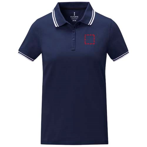 Polo Amarago tipping manches courtes femme Marine