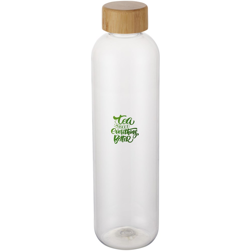 Bouteille d'eau Ziggs de 1 000 ml en plastique recyclé Translucide