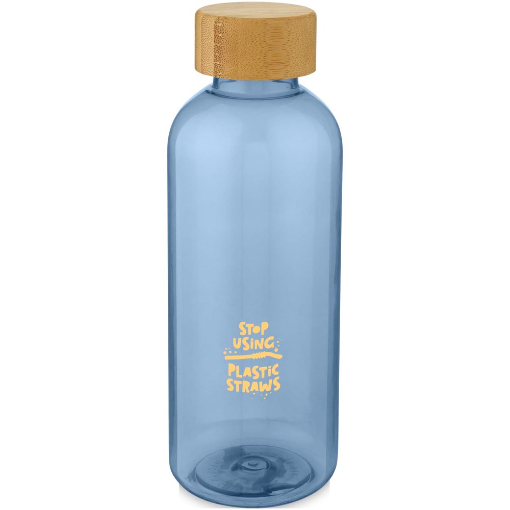 Ziggs 650 ml Sportflasche aus recyceltem Kunststoff transparent blau