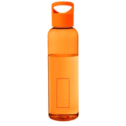 Bouteille d'eau Sky de 650 ml en plastique recyclé orange