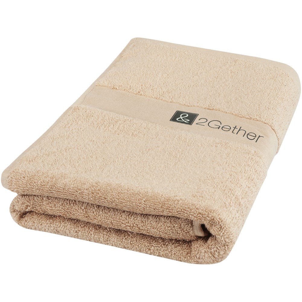 Serviette Amelia de 70 x 140 cm en coton de 450 g/m² Beige