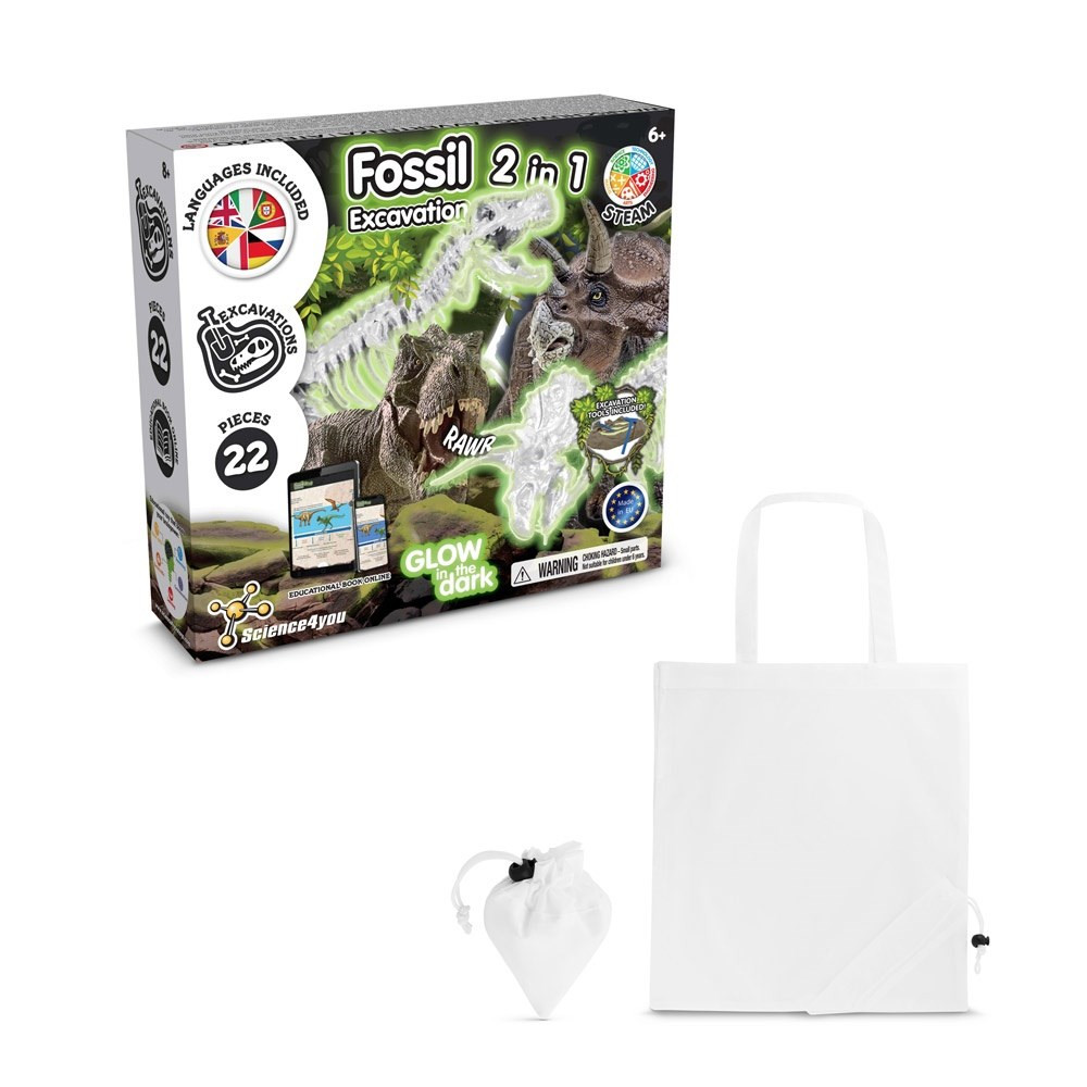 2 in 1 Fossil Excavation Kit V. Lernspiel lieferung inklusive einer faltbaren geschenktasche aus 190