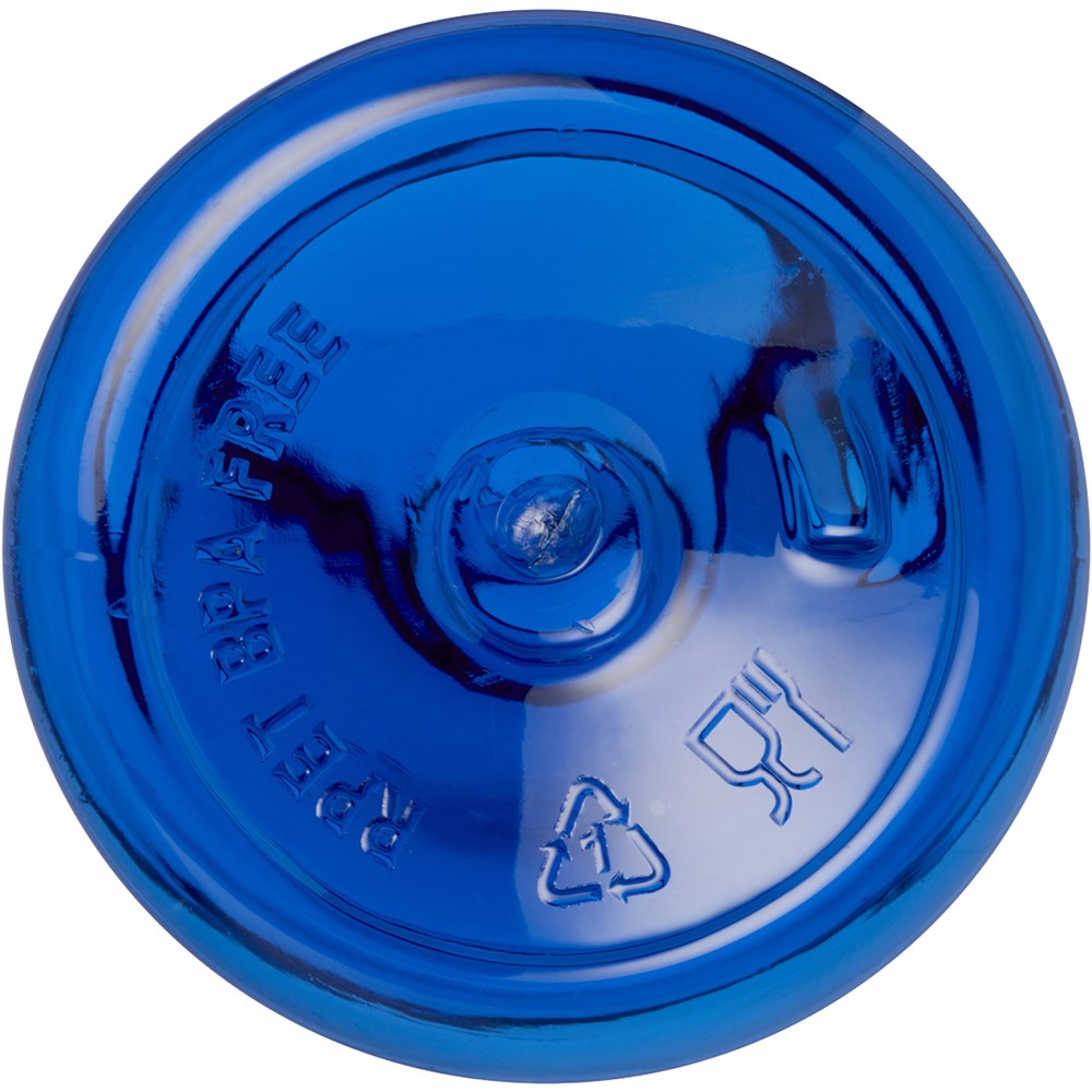 Trinkflasche Recycle royalblau transparent