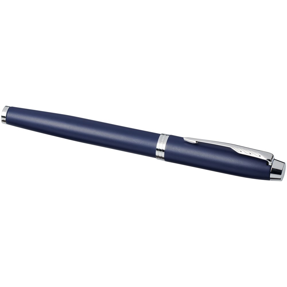 Stylo roller IM Parker (encre noire) Bleu, Argent