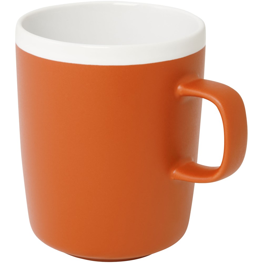 Tasse en céramique Lilio de 310 ml orange