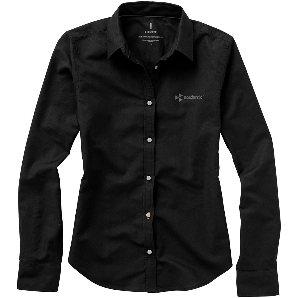 Chemise oxford manches longues femme Vaillant Noir