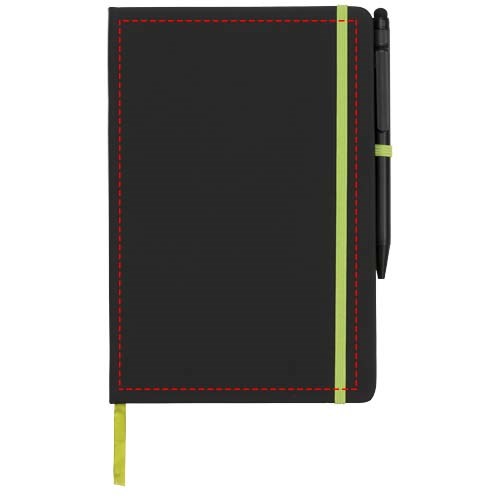 Carnet de notes M Noir Edge Noir, Citron vert